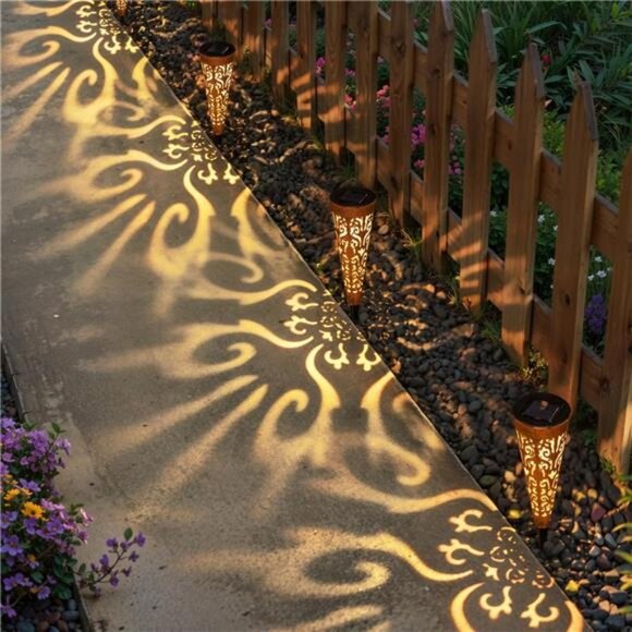 6Pcs Garden Solar Lights Outdoor Stakes Decorative Lighting for Yard - Picture 3 of 7